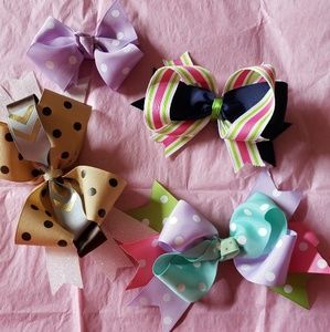 Hair bow clips